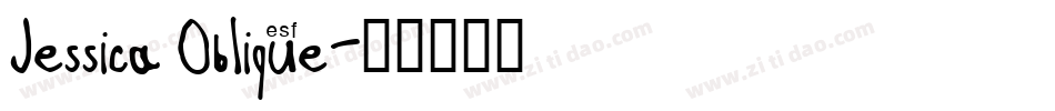 Jessica Oblique字体转换